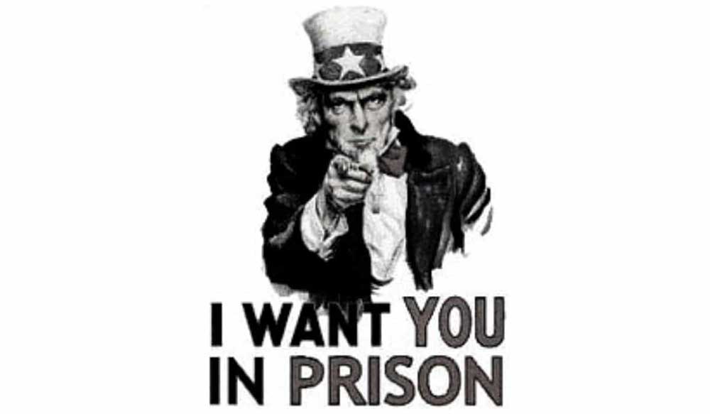 I want you in prison